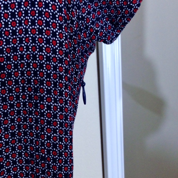 BRANDY MELVILLE Skater Dress Fits Blue Red Small - Picture 5 of 8